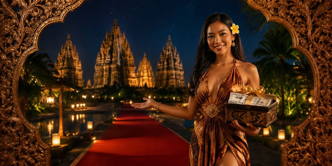 Model perempuan Vietnam menampilkan suasana casino betting yang elegan