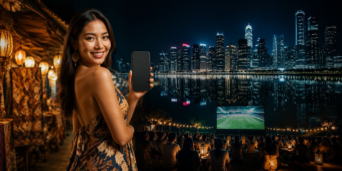 Model perempuan Vietnam menggunakan casino mobile dengan antarmuka modern di ponsel